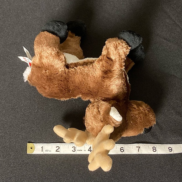 ⭐️ Almost Vintage 2007 Ganz Webkinz Reindeer Plush No Code - Picture 13 of 15